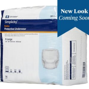 A package of new diapers with the text " new look coming soon ".