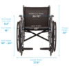 Standard Wheelchair, 20 Inch