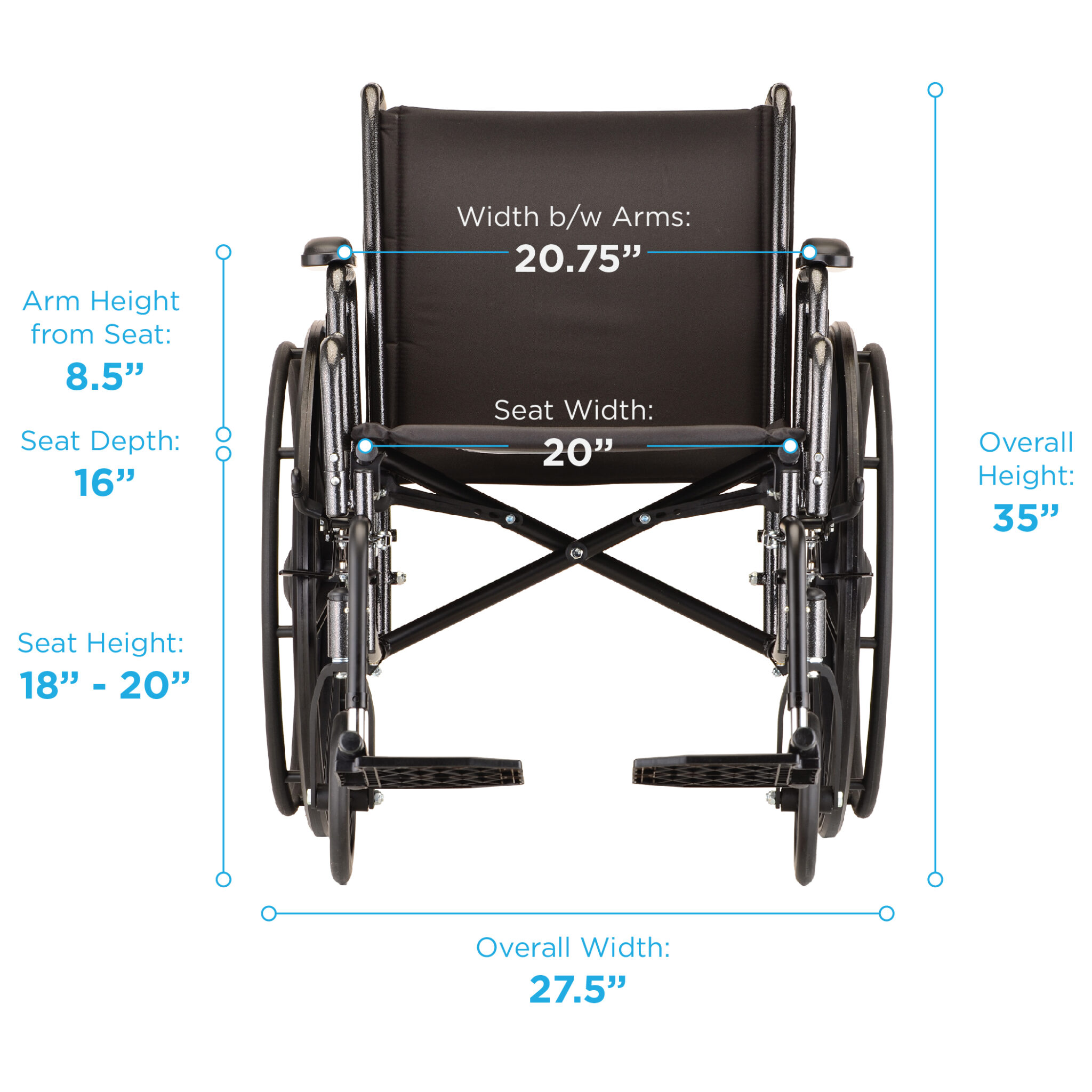 travel wheelchair dimensions
