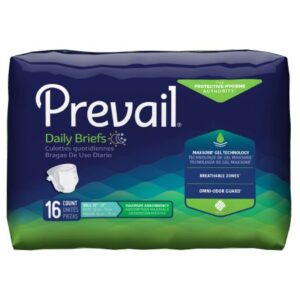 A package of prevail briefs for men