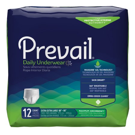 A package of prevail underwear for men